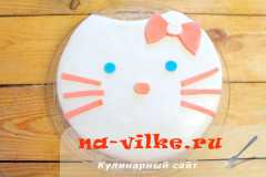 Бісквітний торт з мастикою Hallo Kitty